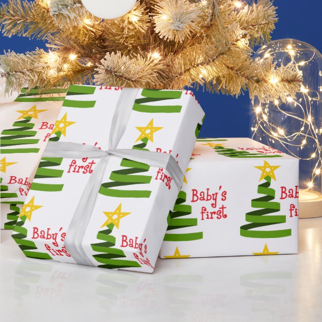 Papel De Regalo La primera Navidad del bebé (Vacaciones)