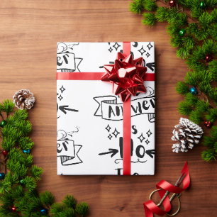 Papel De Regalo La respuesta es No Cita Divertida