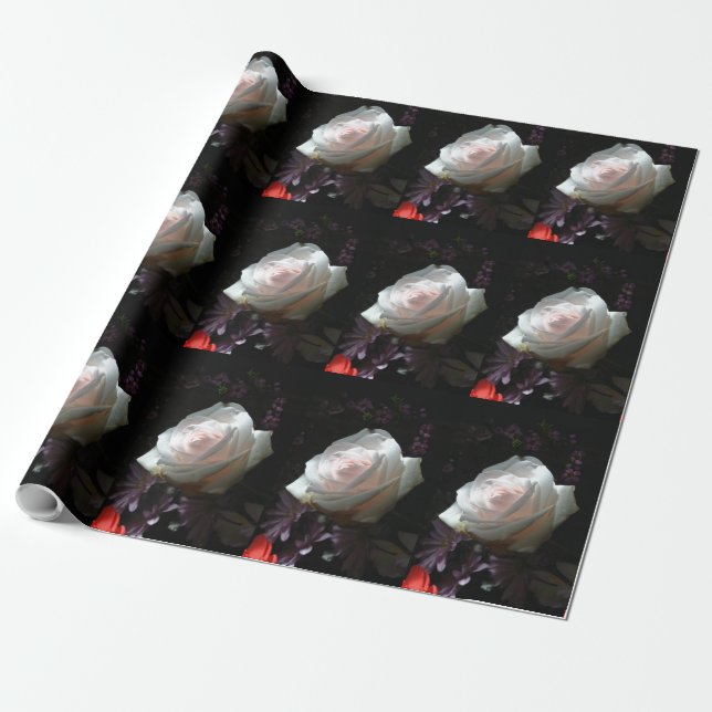 Papel De Regalo La Rosa Blanca - (Desenrollado)