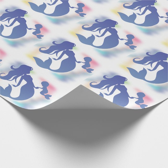 Papel De Regalo La sirena Baby Shower Under the Sea Pastel (Esquina)