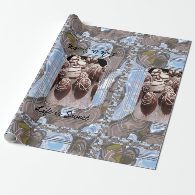 Papel De Regalo La vida es dulce (Desenrollado)