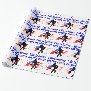 PAPEL DE REGALO LA VIDA ES MEJOR EN EL DISEÑO DE LA CORTE ESTADOUN