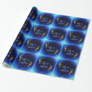Papel De Regalo La Vida Es Un Fiesta