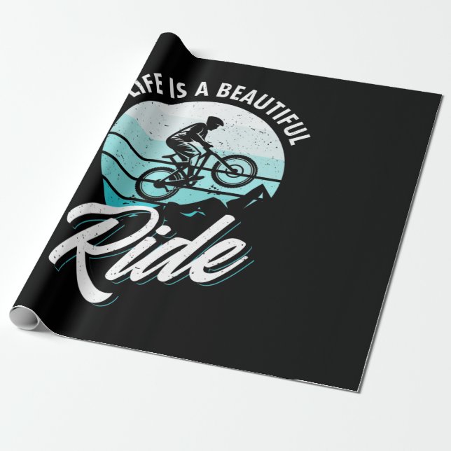 Papel De Regalo La Vida Es Un Paseo Hermoso (Desenrollado)