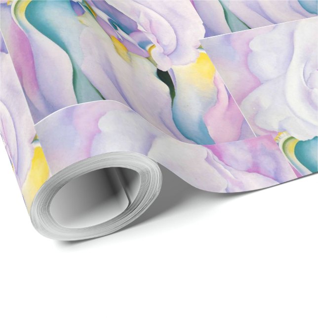 Papel De Regalo La vieja Georgia O'keefe 1924 Luz de Iris (Esquina del rollo)