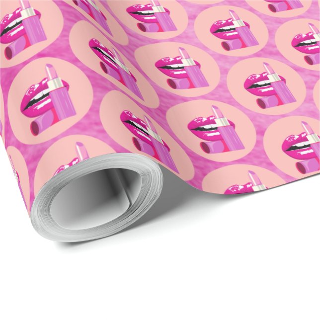 Papel De Regalo Labios (Esquina del rollo)