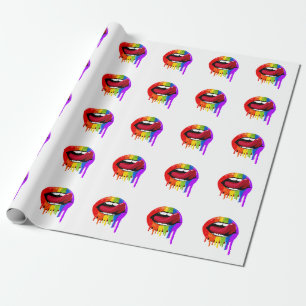 PAPEL DE REGALO LABIOS DE ARCOÍRIS