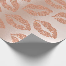 Labios de besos de vidrio maquillan tinta de oro d