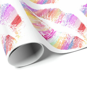 Papel De Regalo Labios estilizados #16