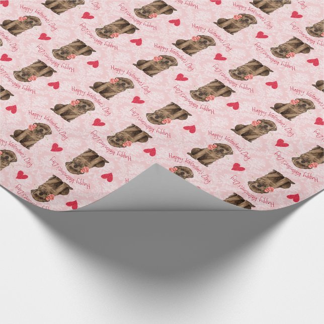 Papel De Regalo Laboratorio de chocolate Rosa de San Valentín (Esquina)