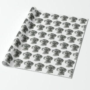 Papel De Regalo Laboratorio negro