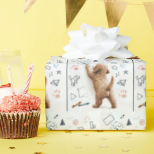 Papel De Regalo Labradoodle Con Crayones