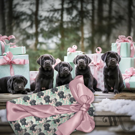 Papel De Regalo Labrador Puppy Navidades Modernos De La Moneda Sm