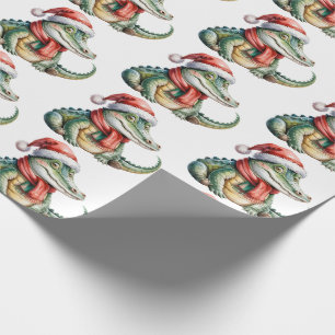 Papel De Regalo Lacras-Cocodrilos de moda Patrón de Navidad 
