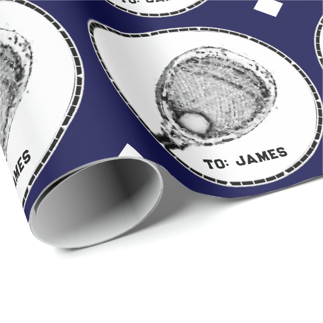 Papel De Regalo Lacrosse Goalie Gift (Esquina del rollo)