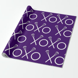 Papel De Regalo Lacrosse Sports Purple WrapPaper