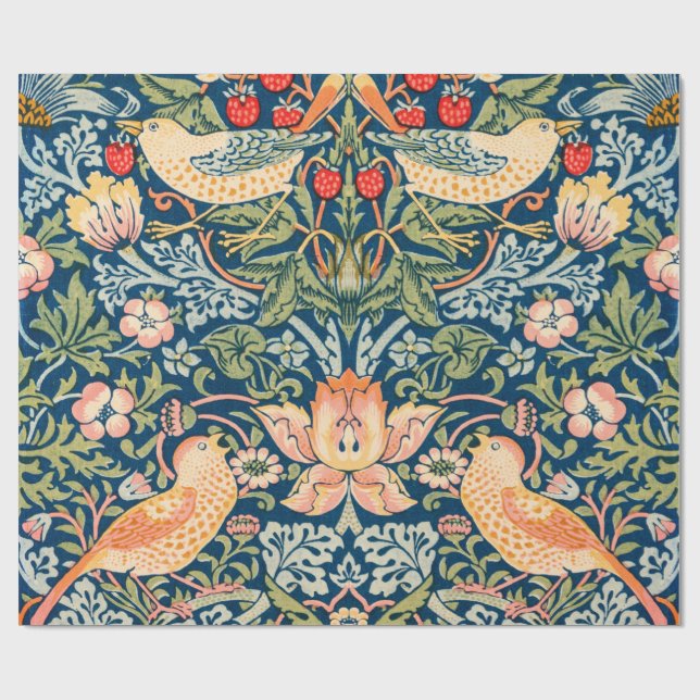 Papel De Regalo Ladrón de fresa (por William Morris) (Superficie plana)