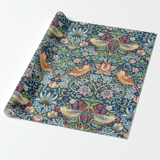 Papel De Regalo Ladrón de fresas, William Morris (Desenrollado)