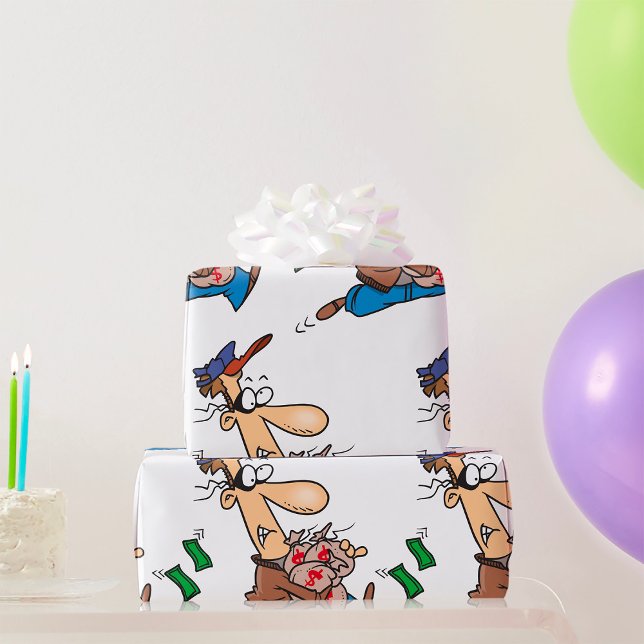 Papel De Regalo Ladrón robando dinero (Subido por el creador)