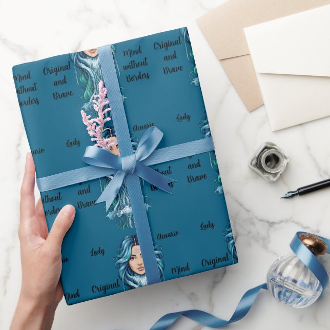 Papel de regalo Lady Acuario  (Regalar)