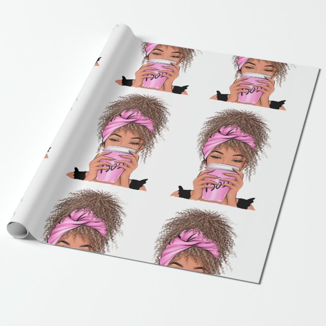 Papel De Regalo Lady Boss Life, Jefe Babe Mujer (Desenrollado)