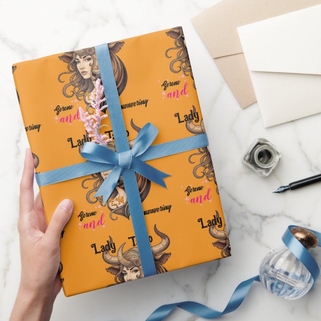 Papel de regalo Lady Tauro – Envuelve con fuerza  (Regalar)