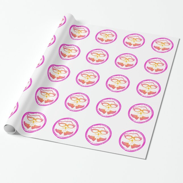 Papel De Regalo Lady Triathlon (Desenrollado)