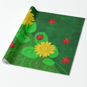 Papel De Regalo Ladybug Whimsey 3D Folk Art