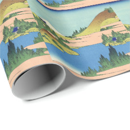 Papel De Regalo Lago Hokusai Hakone en la provincia de Sagami