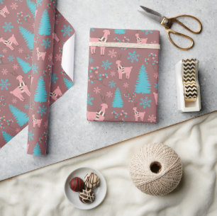 Papel De Regalo Lágrimas de nieve sin hilo de nieve de los renos d