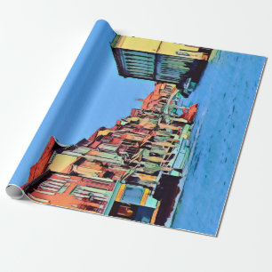 Papel De Regalo Laguna veneciana - MURANO - vista