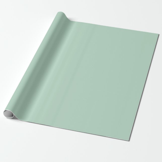 Papel De Regalo Lámpara de luz sólida verde de menta natural (Desenrollado)