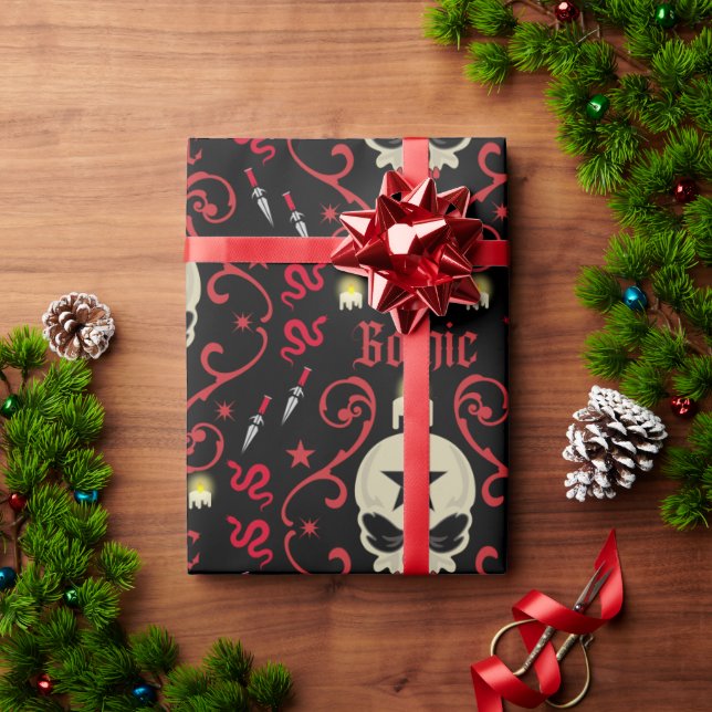 Papel De Regalo Lámpara Gótica Y Accesorios (Regalo de vacaciones)