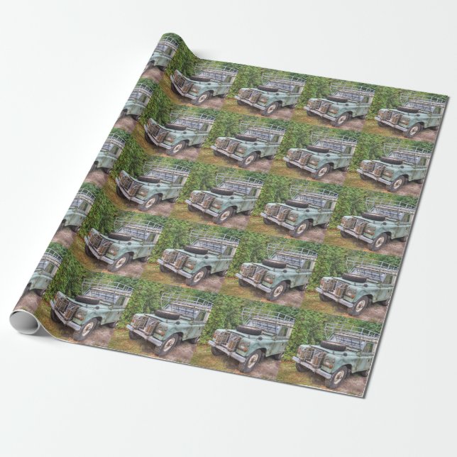 Papel De Regalo Land Rover Serie III 109 (Desenrollado)