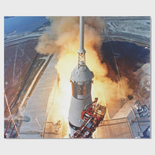 Papel De Regalo Lanzamiento del cohete de aterrizaje lunar Apollo 