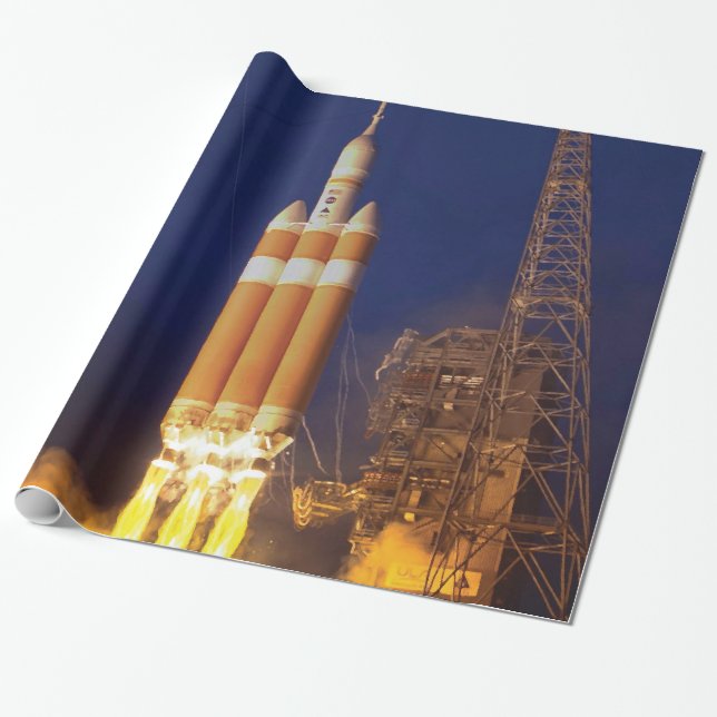 Papel De Regalo Lanzamiento del cohete espacial NASA Orion (Desenrollado)