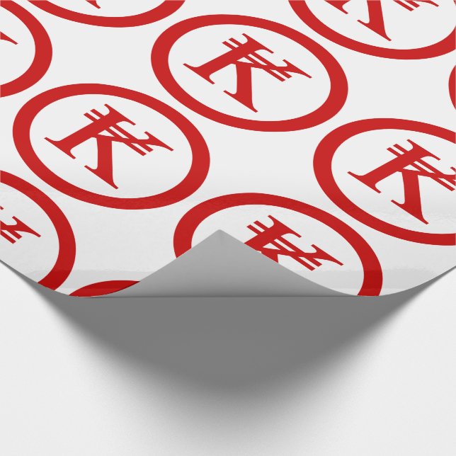Papel De Regalo Laos Kip Lao/Rótulo de Dinero Laotiano (Esquina)