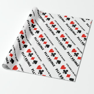 Papel De Regalo Largo Vivo Y Ser Feliz Jugar Puente Cuatro Juguete