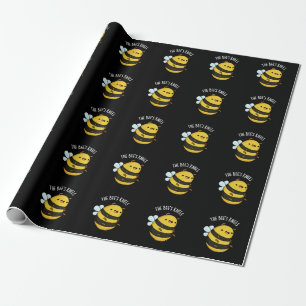 Papel De Regalo Las Abejas Las Arrodillas Divertido Bumble Bee Pun