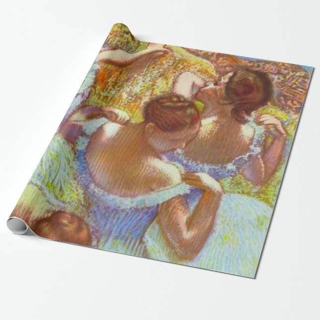 Papel De Regalo Las bailarinas azules de Edgar Degas (Desenrollado)