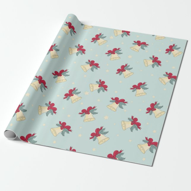 Papel De Regalo Las campanas de los navidades están sonando - (Desenrollado)
