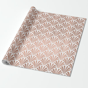 Papel De Regalo Las escalas de los Seashells del art déco subió