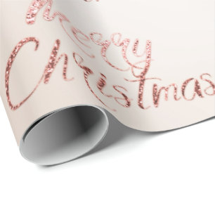 Papel De Regalo Las Felices Navidad subió la cabaña nacarada de