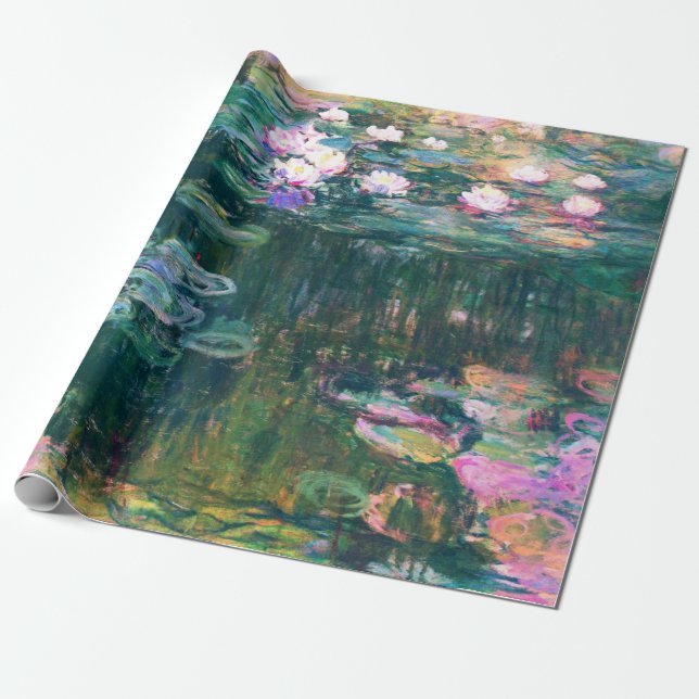 Papel De Regalo Las lacrimógenas de agua de Monet  (Desenrollado)