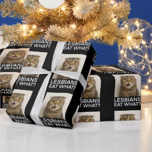 Papel De Regalo Las lesbianas comen ¿Qué divertido?