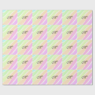 Papel De Regalo Las líneas de color de arcoiris estriberas agregan