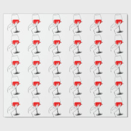 Papel De Regalo Las mujeres sostienen a mano el arte del vino