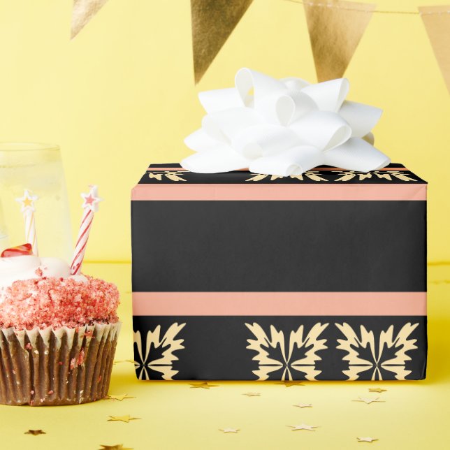 Papel De Regalo Las negritas y negritas del arte moderno (Fiesta de cumpleaños )