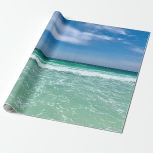 Papel De Regalo Las olas tropicales del océano Hermosa playa
