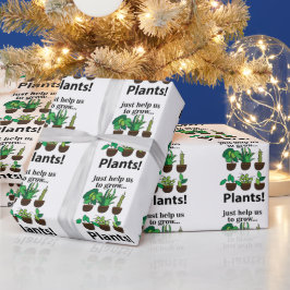 Papel De Regalo Las Plantas Simplemente Nos Ayudan A Crecer Planta